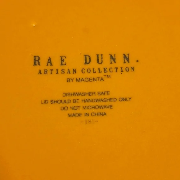Rae Dunn Oh My Gourd Tall Canister Mustard Color - Picture 11 of 13